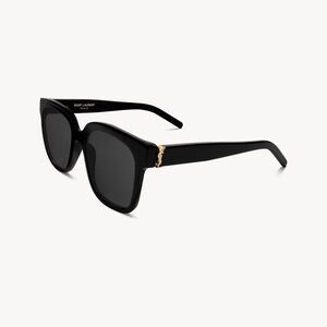 Saint Laurent Black and Gold Sunglasses
